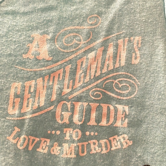 A Gentleman’s Guide to Love and Murder Musical Corset T-Shirt Blue XL - Picture 2 of 5